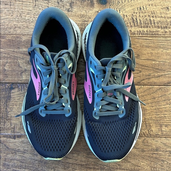 Brooks Adrenaline GTS 23 Cushioned Road Running Shoes Black Gunmetal Size 7.5 - Picture 7 of 10